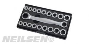 INTERCHANGEABLE RATCHET TEETH SOCKETS 200PC