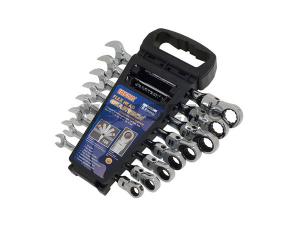 SPANNER SET-8PC FLEXI RATCHET