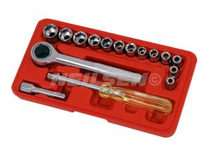 17PCS 1/4IN. DR. SOCKET SET