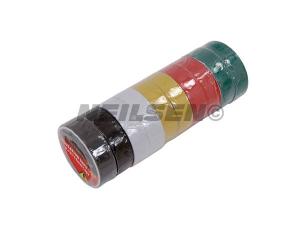 INSULATION TAPE 19MM BLACK/WHITE/YELLOW/RED/GREEN 10PCS