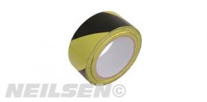 HAZARD TAPE YELLOW BLACK ADHESIVE