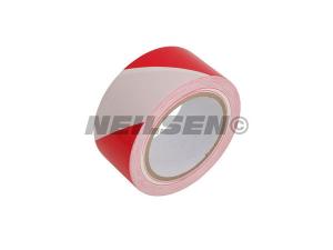 HAZARD TAPE RED WHITE ADHESIVE