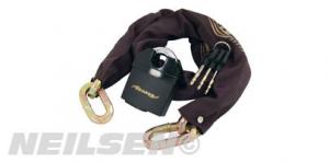 CHAIN LOCK WITH 65MM PADLOCK 10MM X 1M