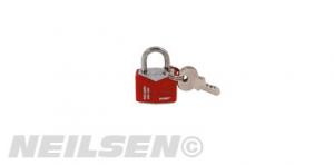 20MM RHOMBIC CHROME PLATED IRON PADLOCK