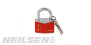 50MM RHOMBIC CHROME PLATED IRON PADLOCK