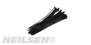 CABLE (ZIP) TIES BLACK 4.8X200MM  30PCS