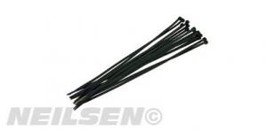 CABLE (ZIP) TIES BLACK 4.8X300MM  16PCS