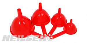 FUNNEL SET PLASTIC PACK OF 4