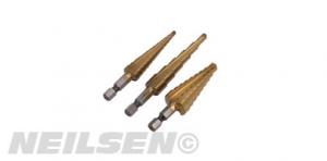 3PC HSS STEP DRILL SET