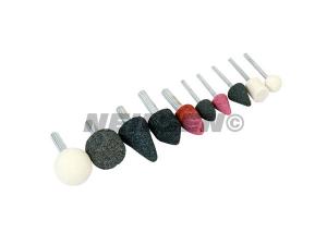 10PC MOUNTED STONE SET