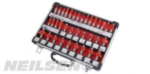 ROUTER BIT SET - 35 PIECE 1/2 SHANK / ALUMINIUM CASE