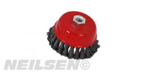 WIRE CUP BRUSH TWIST KNOT 125MM