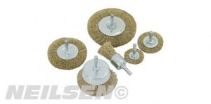 6PCS WIRE WHEEL BRUSH SET