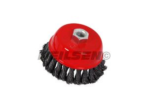 WIRE CUP BRUSH TWIST KNOT 100MM