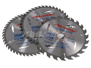 TCT CIRCULAR SAW BLADE 210MM 3PCS SET(24-40-48 TEETH)