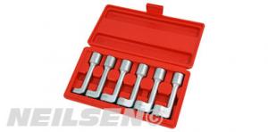 6PC OPEN ENDED RING WRENCH SOCKET SET 1/2  DR 100MML