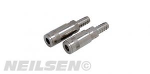 AIR QUICK COUPLER SET - 2PC WITH HOSE BARB 1/2 BSP