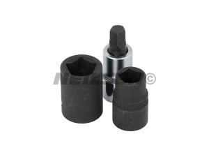 3PC PENTAGON SOCKET AND BIT SET