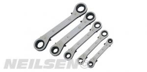 5 PC OFFSET RATCHET RING SPANNER SET