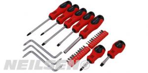 30 PIECE SCREWDRIVER & BIT SET