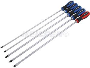 SCREWDRIVER SET 5PC HAMMER-THRU 450MM