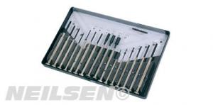 SCREWDRIVER SET 16PC CHROME PLATED