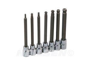 7PC 3 8 DRIVE EXTRA LONG  BALL END HEX BIT SOCKET SET 3 TO 10MM