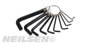 HEX KEY SET - 10 PIECE 1/16IN.-3/8IN