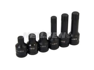 6PC SPLINE BIT SET