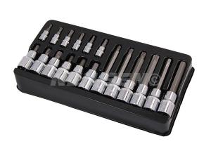 18 PCS 1/4 AND 1/2 SOCKET BIT SET