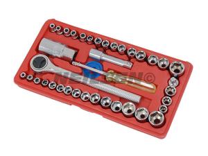 SOCKET SET - 40PC 1/4IN. AND 3/8IN.