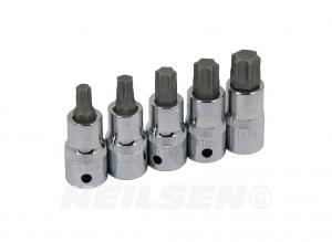 5PCS 1/2 T-TYPE BIT SOCKET