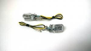 E MARKED SMALL SILVER LED TURNING LIGHTS PAIR