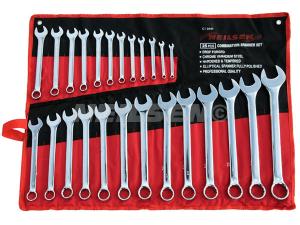 SPANNER SET - 25 PIECE 6 - 32MM FULL POLISH FINISH