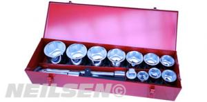 SOCKET SET 1IN. DRIVE 15PCS