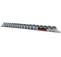 SOCKETS - MULTI-DRIVE 18 PIECE 3/8 DRIVE ON A RAIL