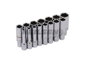 SOCKET SET XION 15PC DEEP 1/4 4 - 14MM