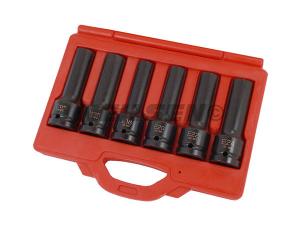 6PC TRUCK IMPACT E SOCKET & REGULAR SOCKET SET 3/4DR