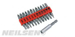 19 PIECE ASSORTED POWER BIT SET