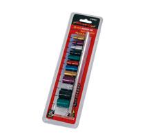 SOCKET SET - 12 PIECE 1/4IN. DRIVE - MULTI-COLOURED