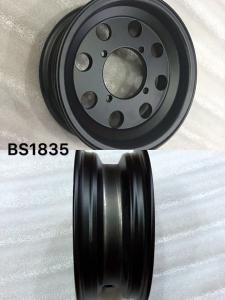 N.G.U.PRODUCT 3.5J X 8 ON OUTSIDE OF RIM SO ABOUT 2.5J TUBELESS RIM FOR FRONT DRUM BRAKE IN BLACK  IN NON SCRATCH COLOUR