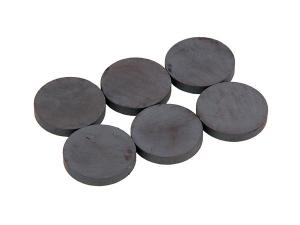 CERAMIC DISK MAGNET 25MM, 6 PCS.