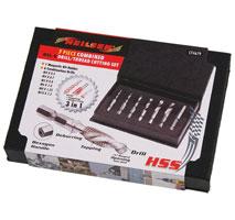 7-PIECE COMBINED HSS-G DRILL/THREAD CUTTING SET