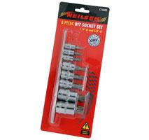 8PCS BIT SOCKET SET 1/4DRIVE & 3/8DRIVE