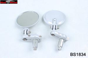 ROUND SILVER END OF BAR MIRRORS
