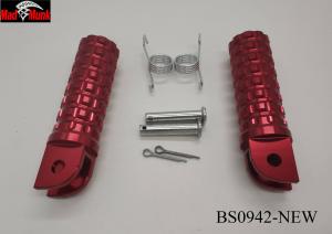 ALLOY FOOT PEGS NEW DESIGN IN RED COLOUR