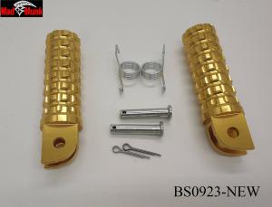 ALLOY FOOT PEGS NEW DESIGN IN GOLD COLOUR