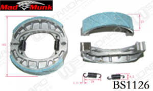 WS BRAKE SHOE WITH SPRING,GREEN PH06430-0012-GR