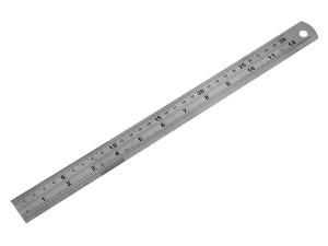 STAINLESS STEEL RULER 12INS