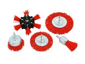 5PC NYLON ABRASIVE FILAMENT BRUSH